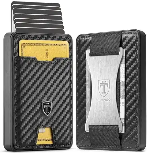 Mini-Geldbörse Travando Swype Aluminium Slim Wallet
