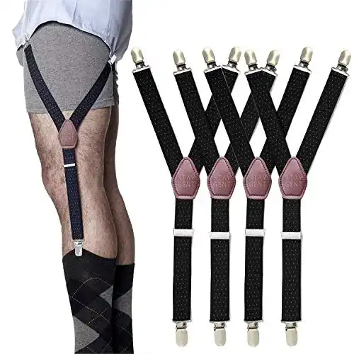 Hemdhalter Stay Gent 2 Paar (4 Stück) Y-Style für Herren