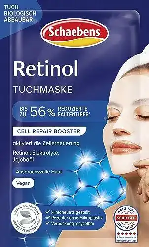 Schaebens Retinol Tuchmaske für intensive Feuchtigkeitspflege