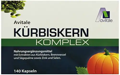 Kürbiskern-Kapseln Avitale Kürbiskern Komplex, 140 Stück
