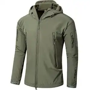 Outdoorjacke für Herren – YFNT Taktische Softshell Fleecejacke