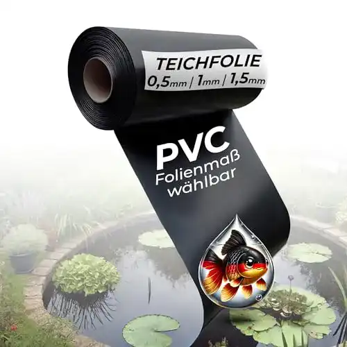 Teichfolie Black Forest Pond Shop PVC 1 mm 6 x 5 m schwarz