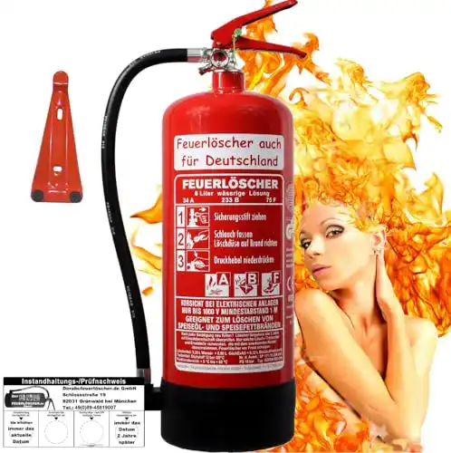 ABF-Feuerlöscher Brandengel Feuerlöscher 6L für Fettbrände