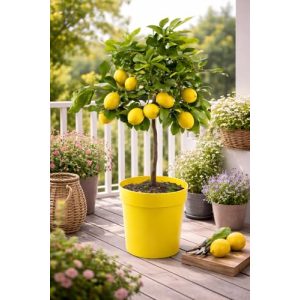 Zitronenbaum Citrus limon Lunario 80-100 cm für Garten und Terrasse