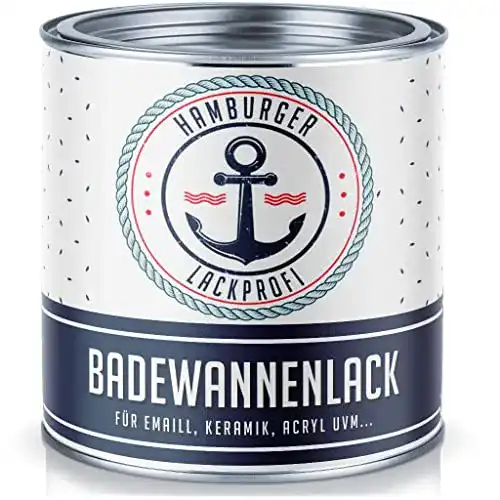 Badewannenlack Hamburger Lack-Profi in glänzendem Weiß