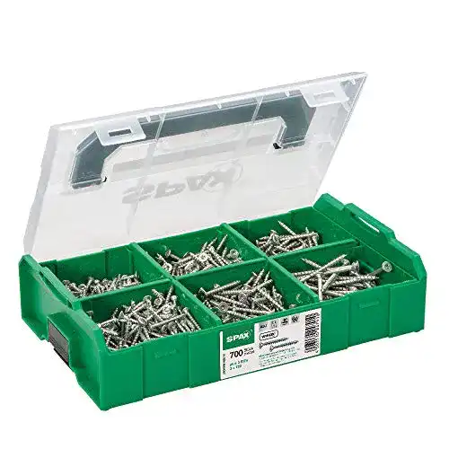 Spanplattenschrauben SPAX im Montagekoffer L-Boxx mit Wirox A9J