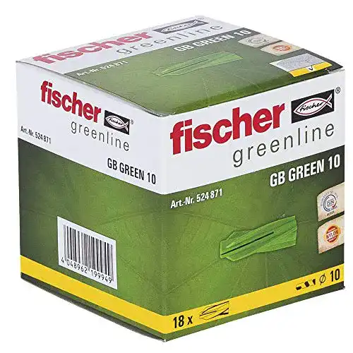 Porenbetondübel Fischer GB GREEN 10 – Gasbetondübel für nachhaltige Befestigungen