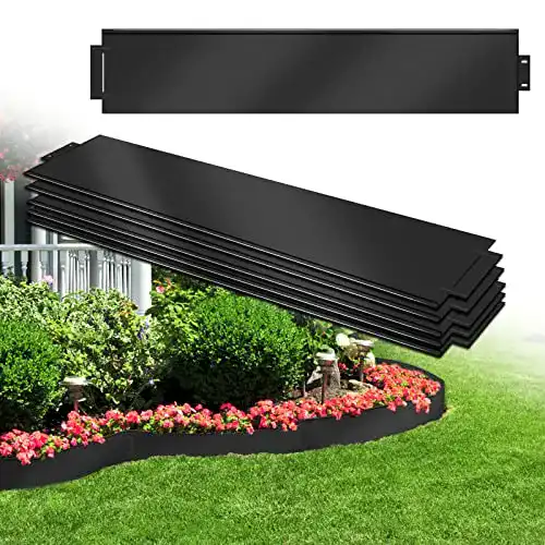 Metall Rasenkante 5 m x 15 cm verzinkt für Beetumrandungen