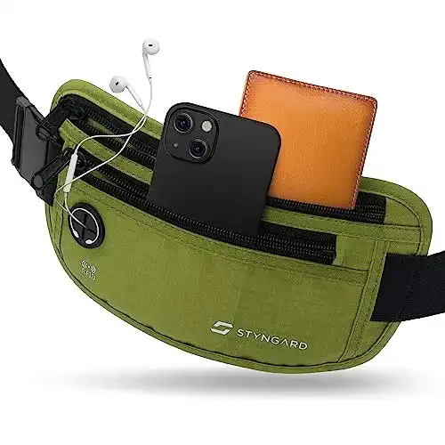 Diebstahlsichere Bauchtasche mit RFID Schutz von Styngard