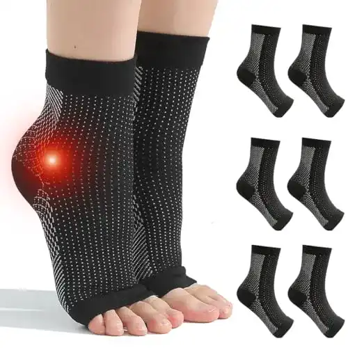 Kompressionssocken Kunoli 6 Paar für Orthopädie und Neuropathie