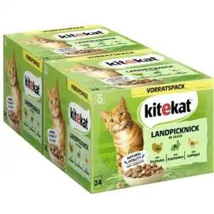 Kitekat Katzenfutter Portionsbeutel Multipack 2x 24x85g