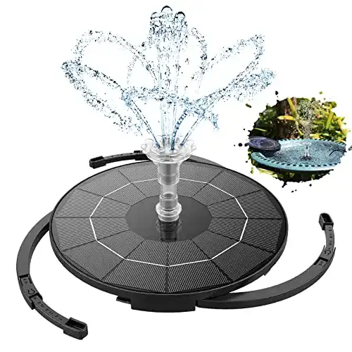Solar Springbrunnen AISITIN 3.5W Rund für Garten und Teich