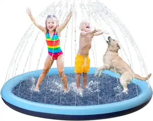 Wassersprinkler für Kinder und Haustiere – 170 cm Spritzpad für den Garten