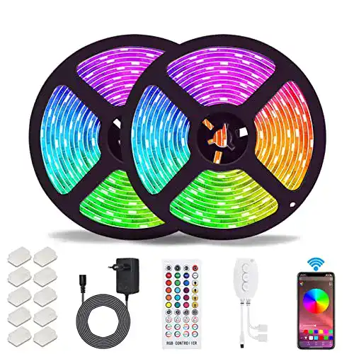 LED-Strip ALED LIGHT Bluetooth LED Streifen 10m (2x5m) RGB 5050