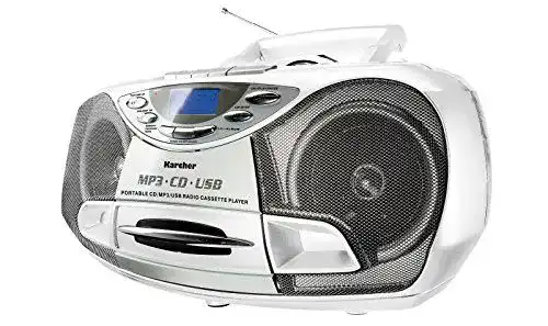 Karcher RR 510(N)-W tragbarer CD-Player mit Kassettendeck