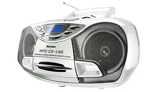 Karcher RR 510(N)-W tragbarer CD-Player mit Kassettendeck