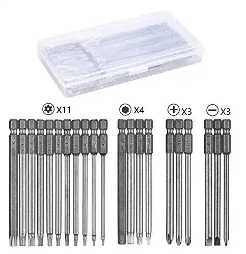 Linhon Schraubendreher Bit Set 21 Stück mit langen Torx Bits