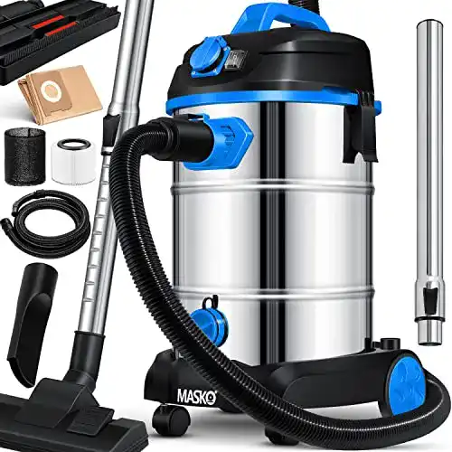 Wasserstaubsauger MASKO Industriestaubsauger mit 1800 Watt Leistung