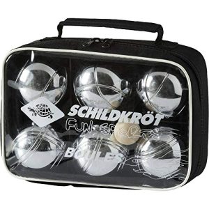 Boccia-Kugeln Schildkröt Boule Set mit 6 Stahlkugeln und Zielkugel