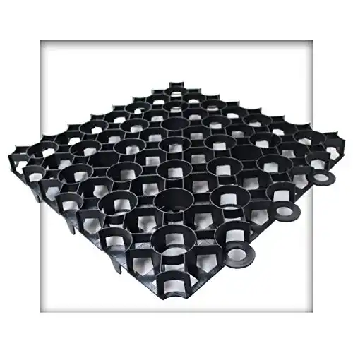Rasengitter Kieskönig 50x50x4 cm in Schwarz für Gartenflächen