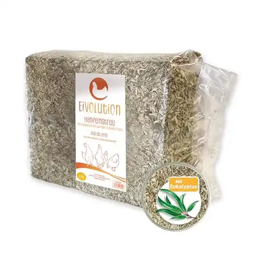Hanfeinstreu Eivolution mit Eukalyptus 3 kg für Hühner und Pferde