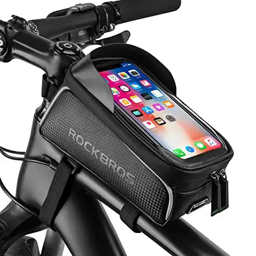 Fahrrad Werkzeugtasche ROCKBROS Rahmentasche für Smartphones bis 6,5 Zoll
