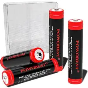 18650 Akku POWOBEST 3.7V 3000mAh NiMH wiederaufladbar