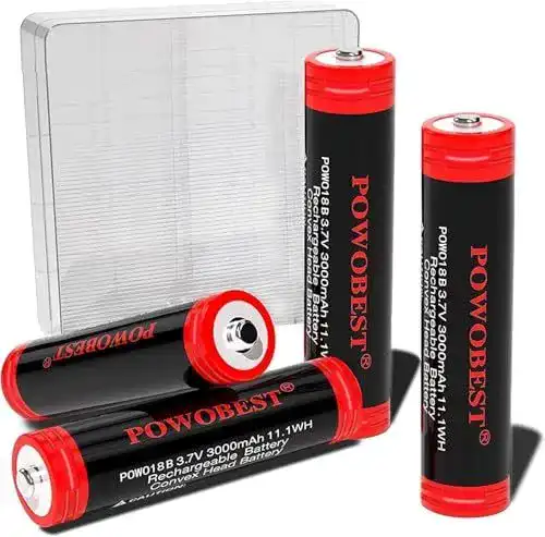 18650 Akku POWOBEST 3.7V 3000mAh NiMH wiederaufladbar