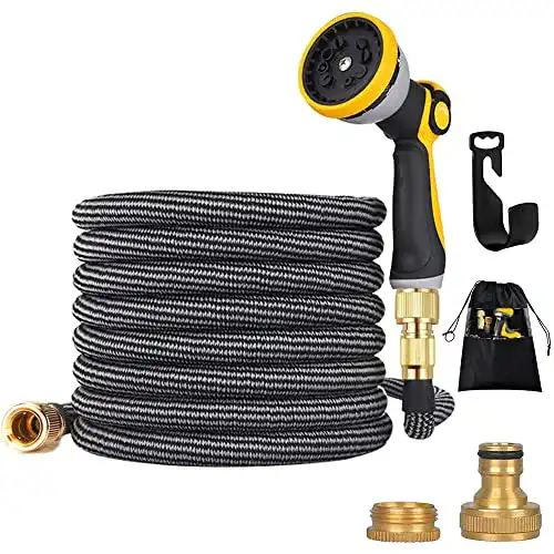 Flexibler Gartenschlauch 50 m – Zaselect 45 m erweiterbarer Schlauch