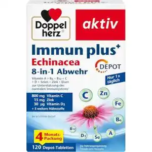 Doppelherz Immun Plus Echinacea – Tabletten zur Stärkung des Immunsystems