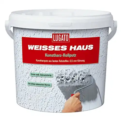 Rollputz Lugato Weißes Haus Kunstharz 0,5 mm 8 kg