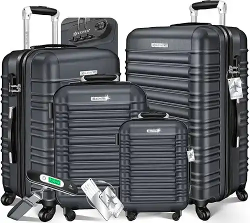 Kofferset 4-teilig von Kesser Hartschalenkoffer für Reisen