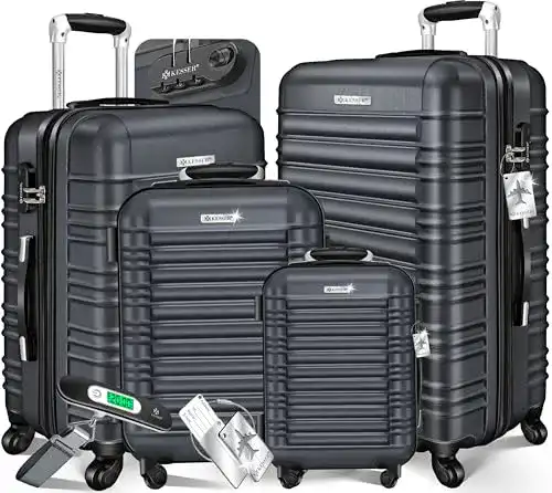 Kofferset 4-teilig von Kesser Hartschalenkoffer für Reisen