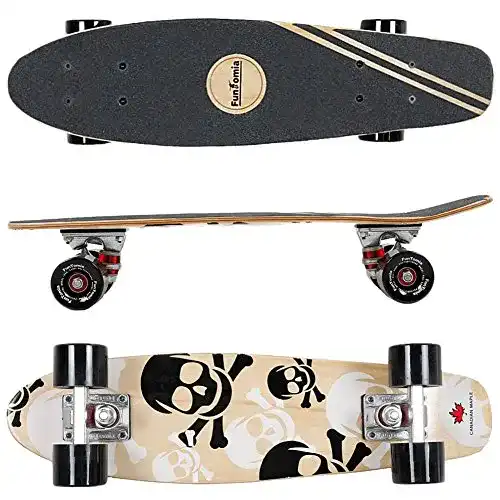Skateboard FunTomia Mini-Board Cruiser 57 cm aus Ahornholz