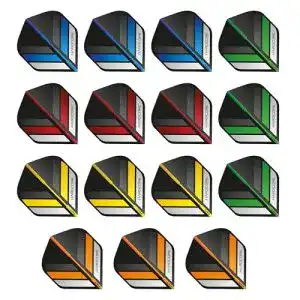 Dart-Flights Red Dragon Hardcore Stripes Auswahlpackung
