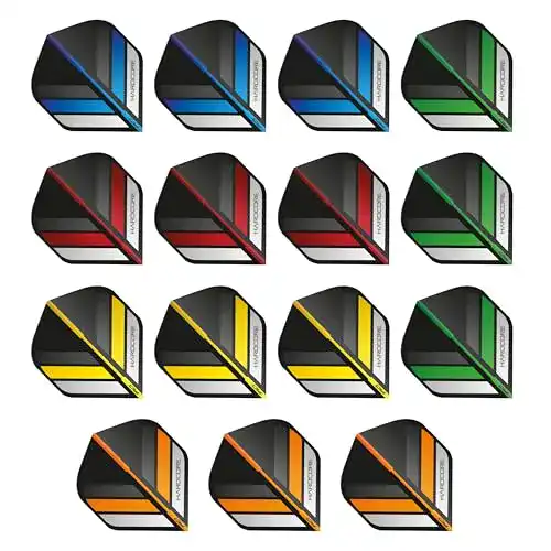 Dart-Flights Red Dragon Hardcore Stripes Auswahlpackung