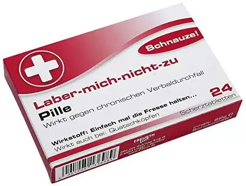 Scherztabletten Erfurth Fun Lustige Laber Mich Nicht Zu Pille