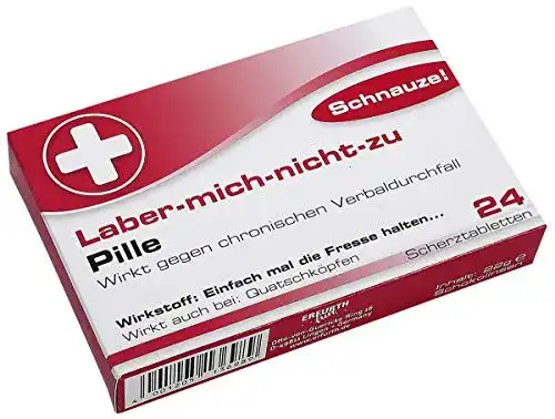 Scherztabletten Erfurth Fun Lustige Laber Mich Nicht Zu Pille