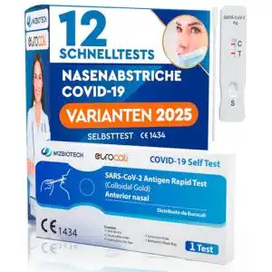 Corona Selbsttest Eurocali 12x Schnelltest für Zuhause