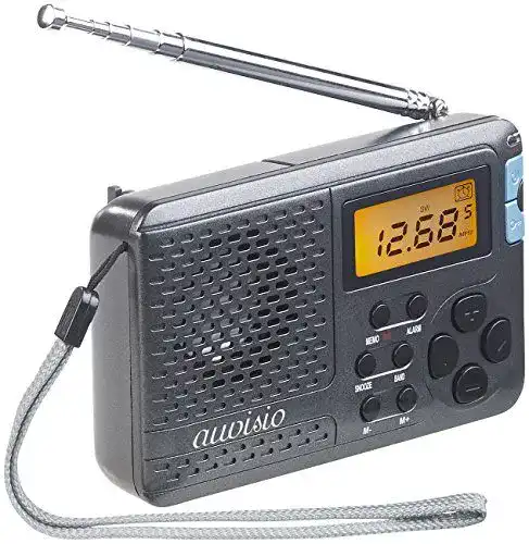 Auvisio Taschenradio mit 12-Band FM, MW und KW Empfang