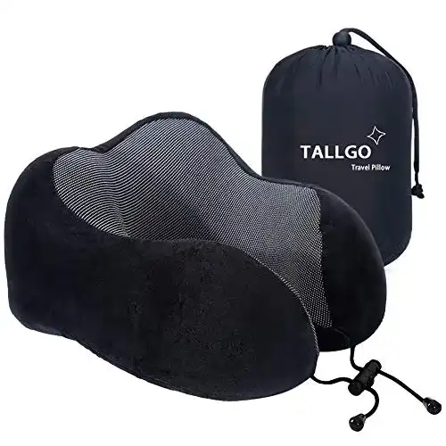 Nackenkissen Tallgo Reisekissen aus Memory-Schaumstoff für Reisen