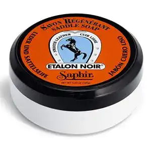 Sattelseife Saphir Lederseife mit Auftragsschwamm 100ml