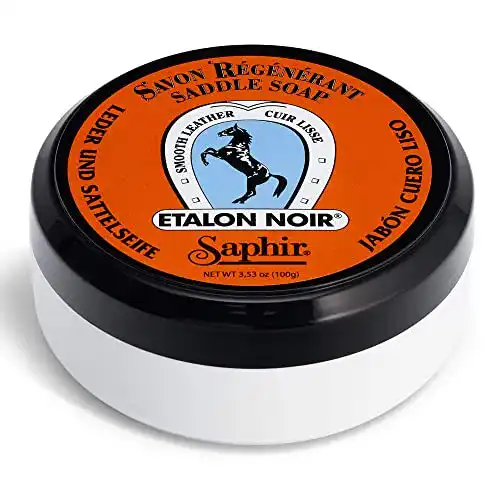 Sattelseife Saphir Lederseife mit Auftragsschwamm 100ml