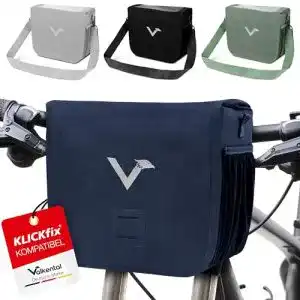 Fahrrad-Lenkertasche Valkental aus recyceltem Material mit 7L Volumen
