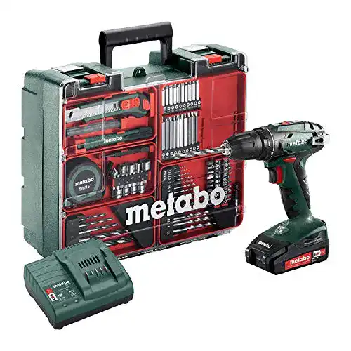 Metabo Akku-Bohrschrauber BS 18 Set 18V mit 2 Li-Ion Akkus