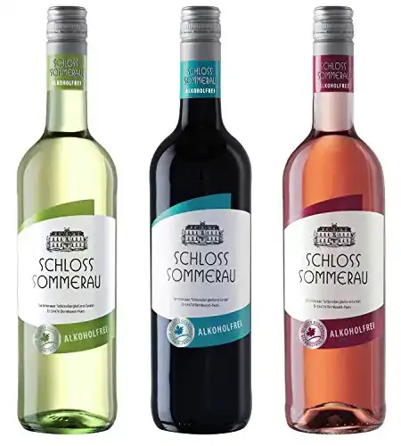 Alkoholfreies Wein Paket Schloss Sommerau 3 Flaschen Rot-, Weiß- und Roséwein