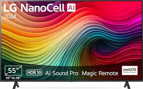 LG Nanocell 55NANO81T6A 55 Zoll (139 cm) Fernseher mit 4K AI-Prozessor