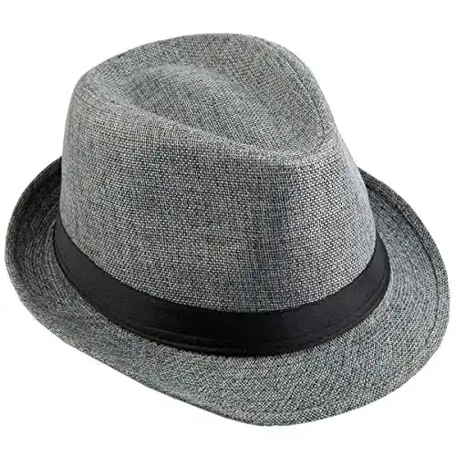 Damen Fedora Hut KYEYGWO im Gangster-Stil aus Filz