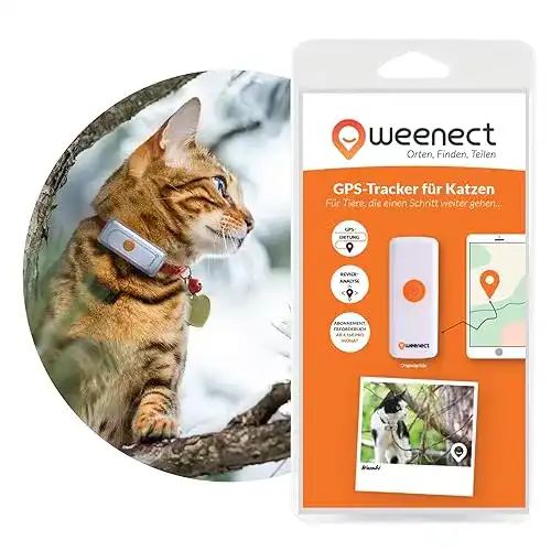 GPS-Tracker für Katzen Weenect Cats 2 mit Echtzeit-Tracking