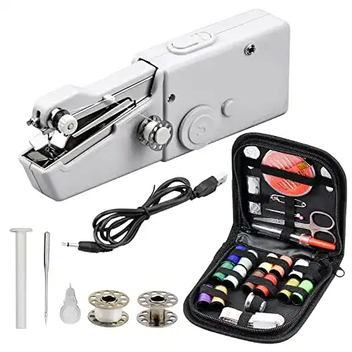 Mini Nähmaschine ALFFREUDE tragbare Handnähmaschine